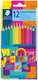 Merkloos sans marque kleurpotloden - kartonnen etui 12 st happy