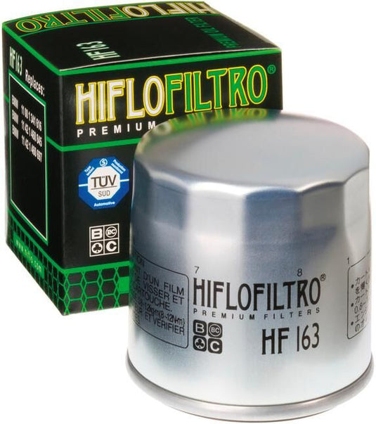 Hiflofiltro oliefilter oil filter hf-163 silver