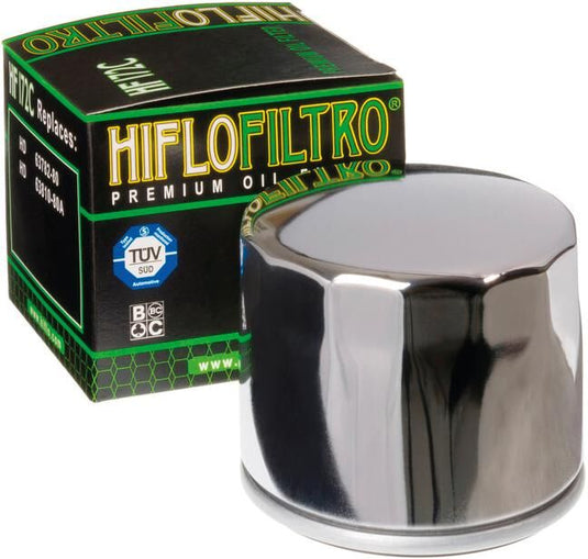 Hiflofiltro oliefilter oil filter hf-172c chrome