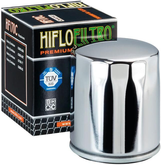 Hiflofiltro oliefilter oil filter hf-170c chrome