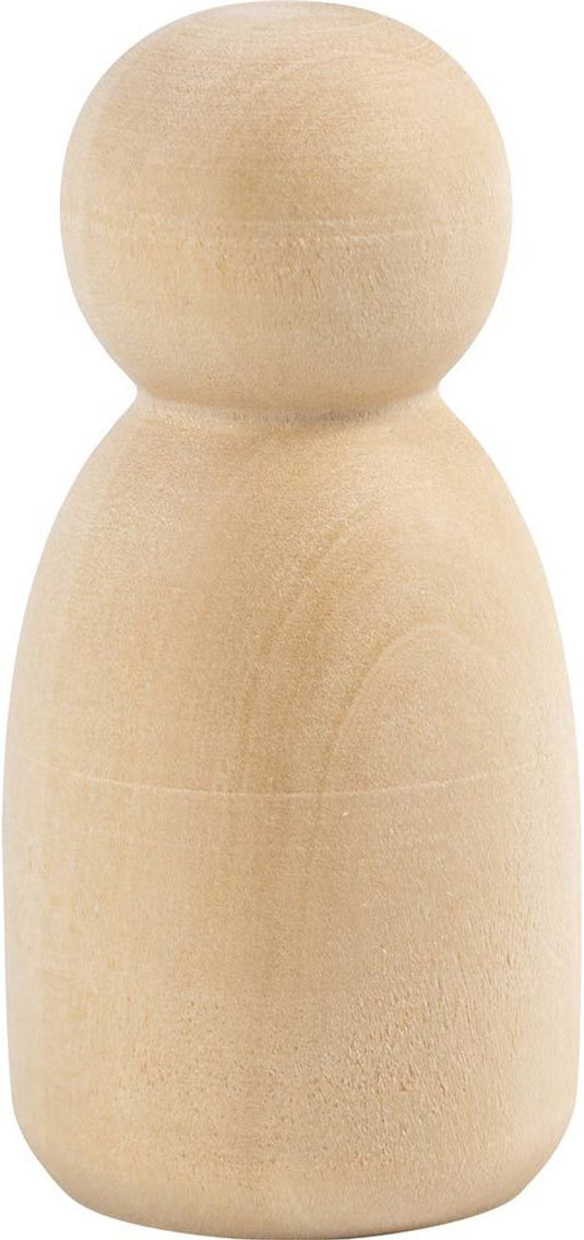 Creativ company cc houten figuur ovaal 6 cm 5 stuks