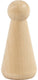 Creativ company cc houten figuur kegelvormig 8 cm 3 stuks