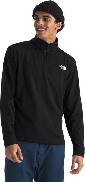 The north face m cedar trail grid fleece 1 - 4 zip heren outdoortrui - tnf zwart