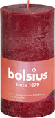 Bolsius stompkaars velvet red ø50 mm - hoogte 10 cm - donkerrood - 30 branduren