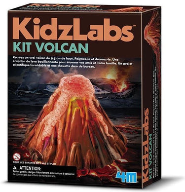 4m knutselen - giet en verf - vulkaan - wetenschap en spel - bouwpakket geologie - kidzlabs - 8 jaar