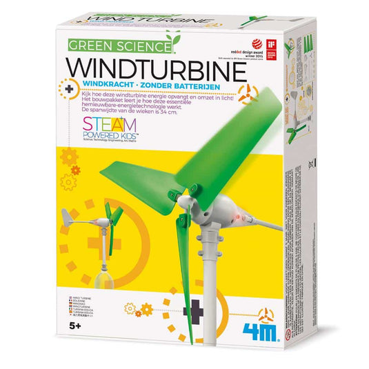 4m wetenschap en spel - bouw je windturbine en maak licht - kidzlabs - green science - 5 jaar