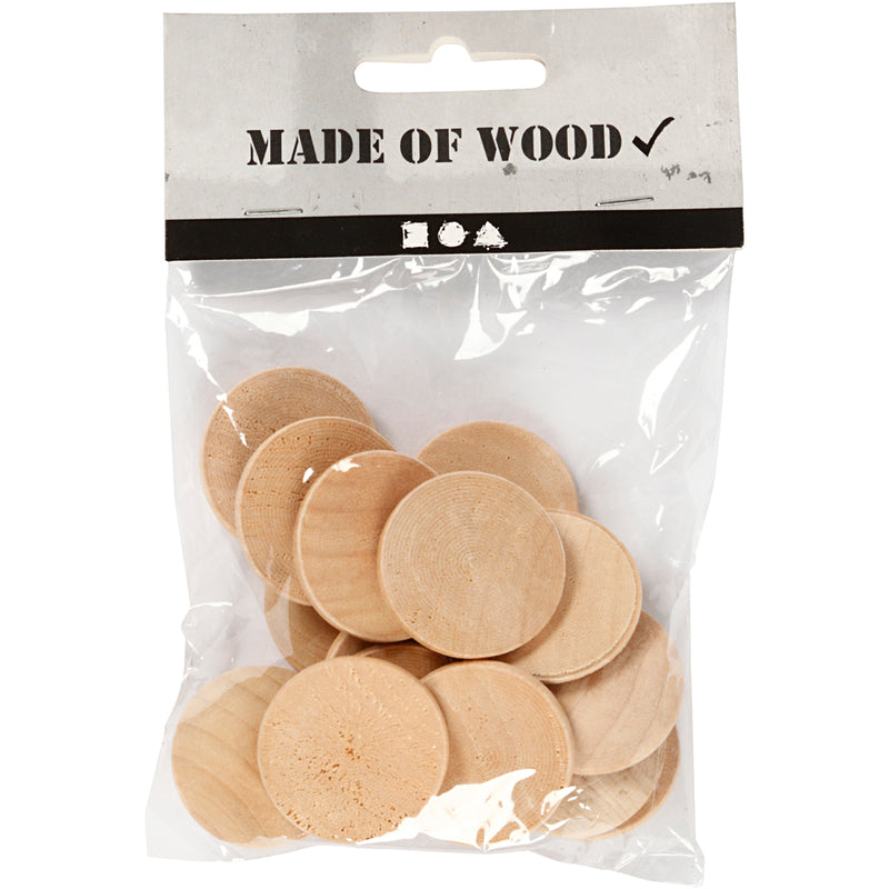 Afbeelding laden in galerijviewer, Https: www.cchobby.nl houten-knopen-d-30-mm-dikte-5-mm-15-stuk-1-doos
