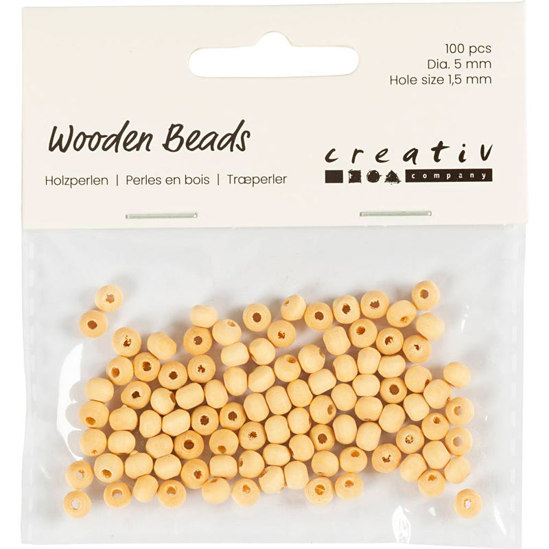 Load image into Gallery viewer, Https: www.cchobby.nl houten-kraal-d-5-mm-gatgrootte-1-5-mm-100-stuk-1-doos
