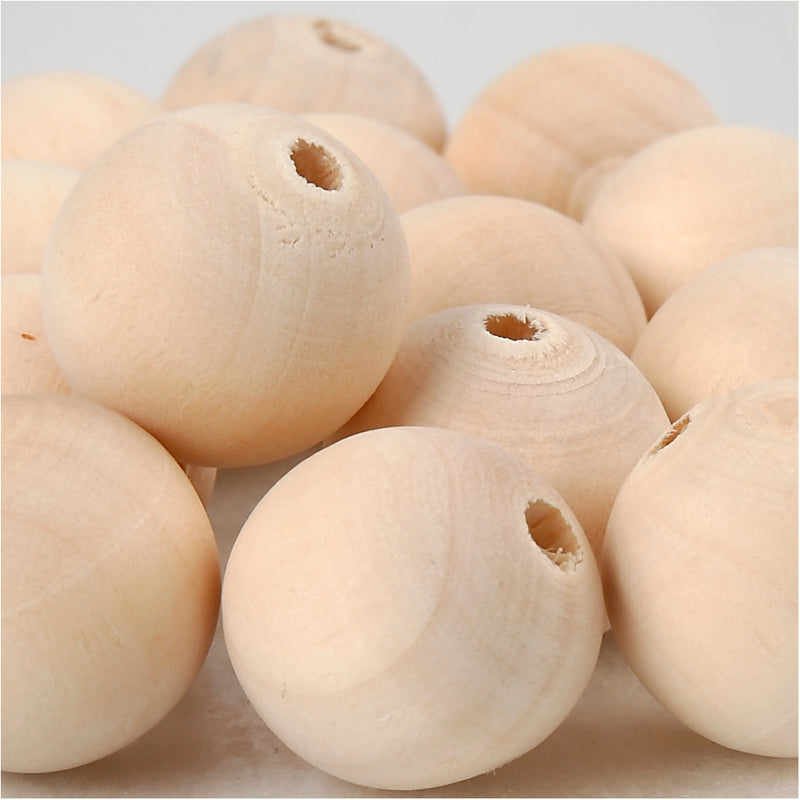 Load image into Gallery viewer, Https: www.cchobby.nl houten-kraal-d-20-mm-gatgrootte-4-mm-14-stuk-1-doos
