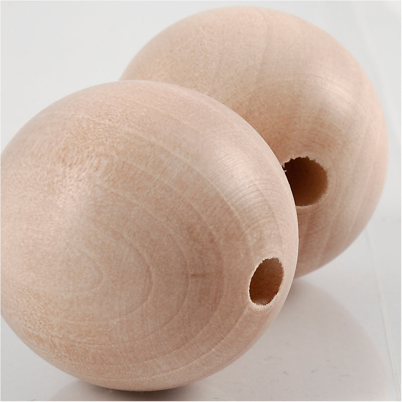 Load image into Gallery viewer, Https: www.cchobby.nl houten-kraal-d-35-mm-gatgrootte-6-mm-2-stuk-1-doos
