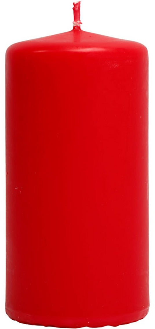 Creativ company kaars h:10 cm rood 6 stuks