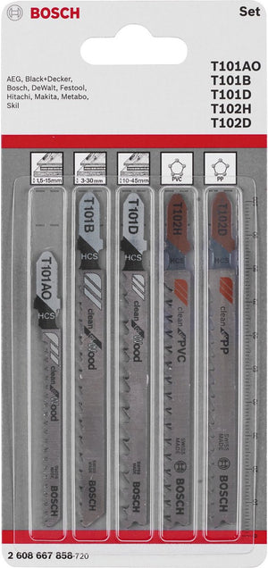 Bosch set t-shank (wood plastics)