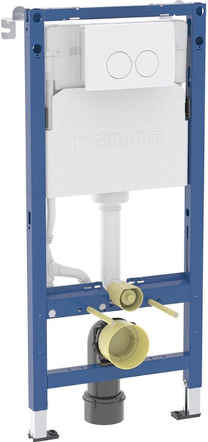 Geberit duofix inbouwreservoir - 112x12cm ten behoeve van bedieningsplaat delta25 - dualflush - wit (blauw)