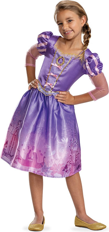 Disguise disney prinses - tangled, rapunzel jurk verhalenboek classic, maat xs (3t-4t jaar), meisjes