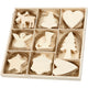 Creativ company versier je houten kerst hangers, 72st.