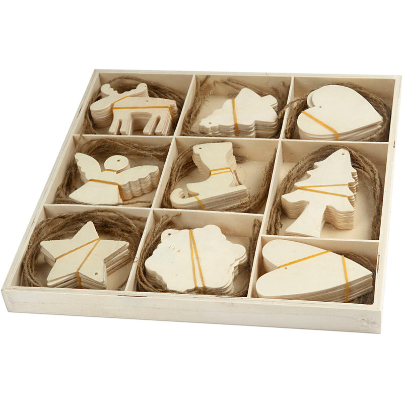 ギャラリービューアに画像をロードする, Creativ company https: www.cchobby.nl houten-decoraties-kerst-afm-7-8-cm-72-stuk-1-doos
