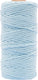 Vaessen creative macrame touw - lichtblauw - 3mmx100m