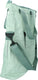 Dyto enkele fietstas - shopper of schoudertas - voorvak met ritsvak - verstevigde bodem - 18 liter - mint groen