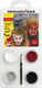 Eberhard faber schminkset - dracula duivel - wit, rood, zilver, zwart - ef-579028