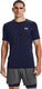 Under armour ua hg armour fitted ss-blu heren sportshirt - midnight navy - wit