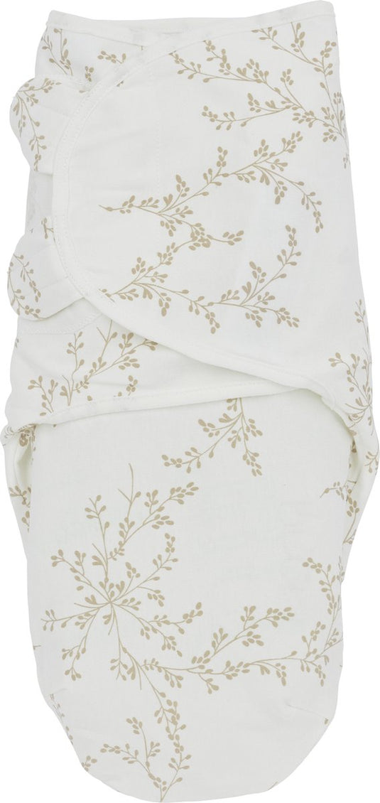 Meyco baby branches swaddle inbakerdoek - sand - 0-3 maanden - 1.0 tog