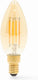 Nedis smartlife led filamentlamp - wi-fi - e14 - 470 lm - 4.90 w - warm wit - 1800 - 3000 k - glas - android ios - kaars - 1 stuks