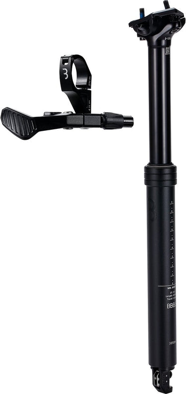 Bbb cycling liftpost verstelbare zadelpen dropper post ø31.6 mm - zadelpen met afstandsbedieningshendel - 410 mm - gecertificeerd voor: ebike, mtb racefiets - bsp-51