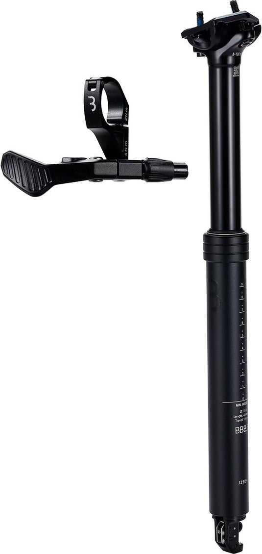 Bbb cycling liftpost verstelbare zadelpen dropper post ø31.6 mm - zadelpen met afstandsbedieningshendel - 410 mm - gecertificeerd voor: ebike, mtb racefiets - bsp-51