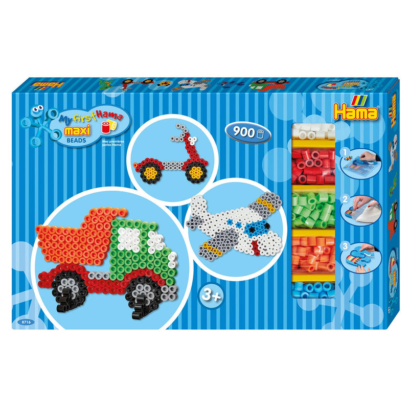 Load image into Gallery viewer, Hama Strijkkralenset Maxi Voertuigen, 900st.
