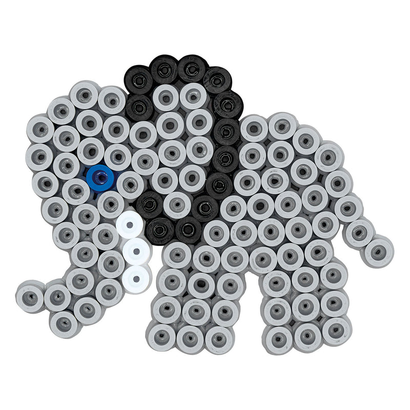 Load image into Gallery viewer, Hama strijkkralenbordjes maxi - leeuw en olifant
