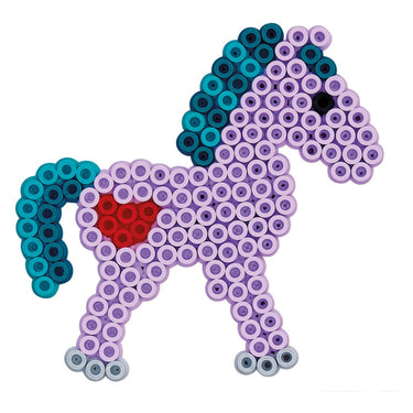 Hama strijkkralen paarden en prinses met 4 grondplaten 3000 stuks
