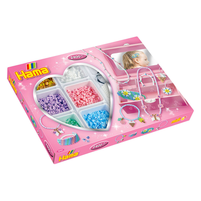 Afbeelding laden in galerijviewer, Hama strijkkralen activity box roze 2400 kralen
