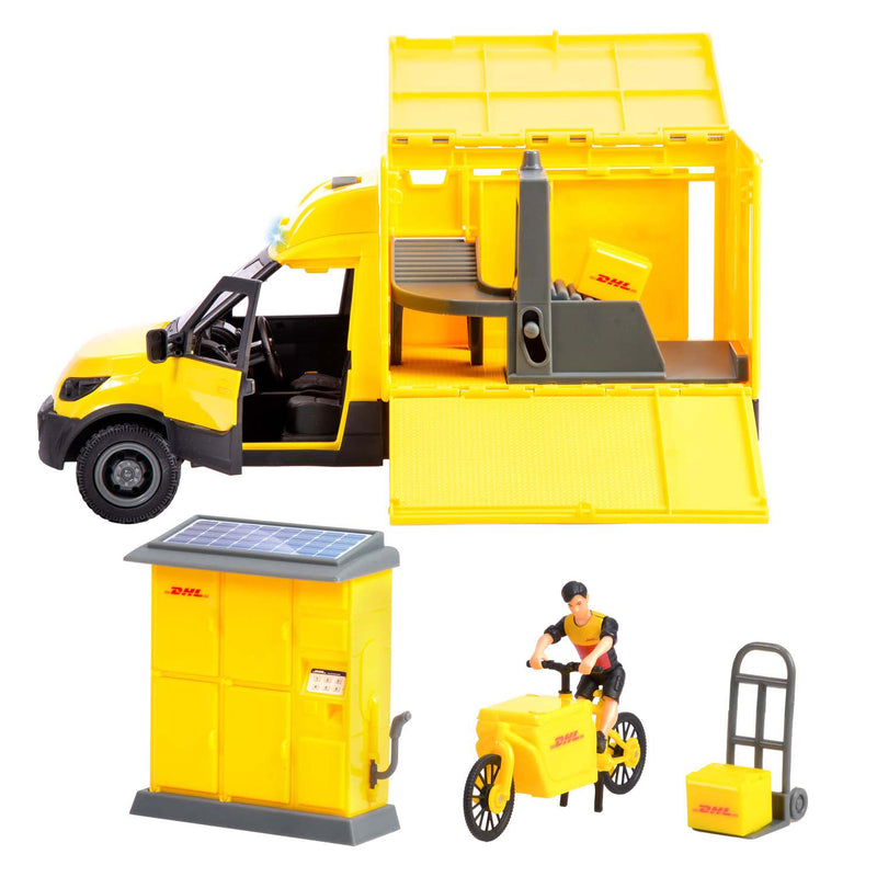 Load image into Gallery viewer, Dickie dhl pakketvoertuigset
