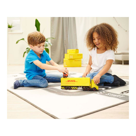 Dickie dhl set met vrachtwagen en vorkheftruck