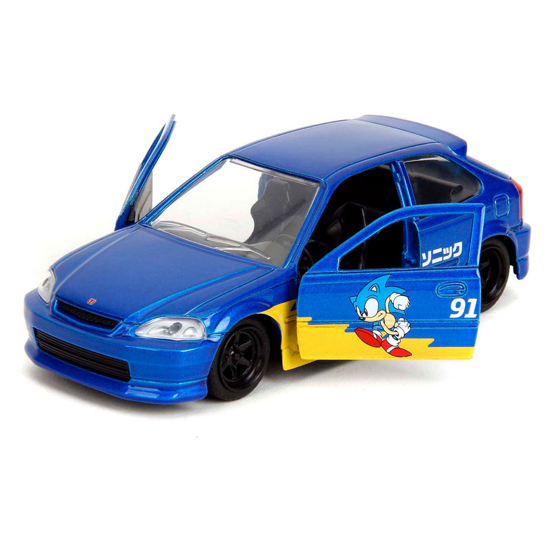 Load image into Gallery viewer, Jada sonic 1997 honda civic type-r 1:33

