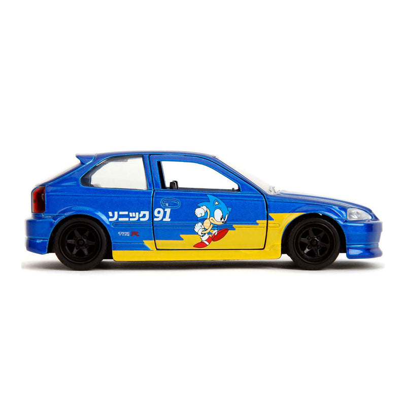 Load image into Gallery viewer, Jada sonic 1997 honda civic type-r 1:33
