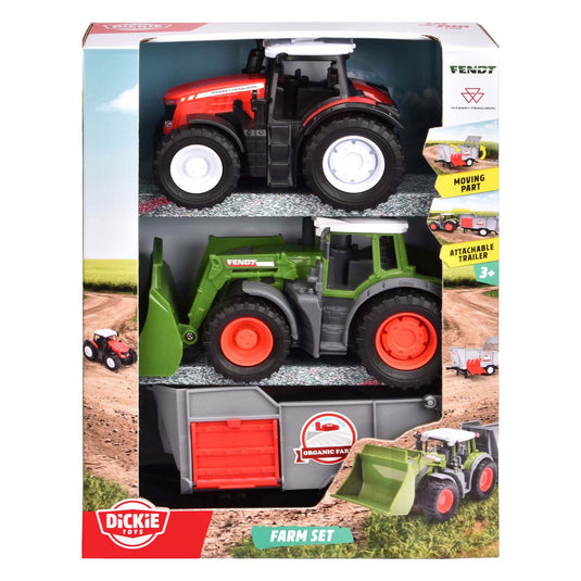 Dickie boerderijset tractoren, 2dlg.