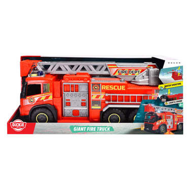 Dickie toys - volvo giant fire truck - brandweerwagen - licht en geluid - hulpdiensten - vanaf 3 jaar