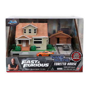 Jada fast furious nano dom's huis diorama met voertuigen