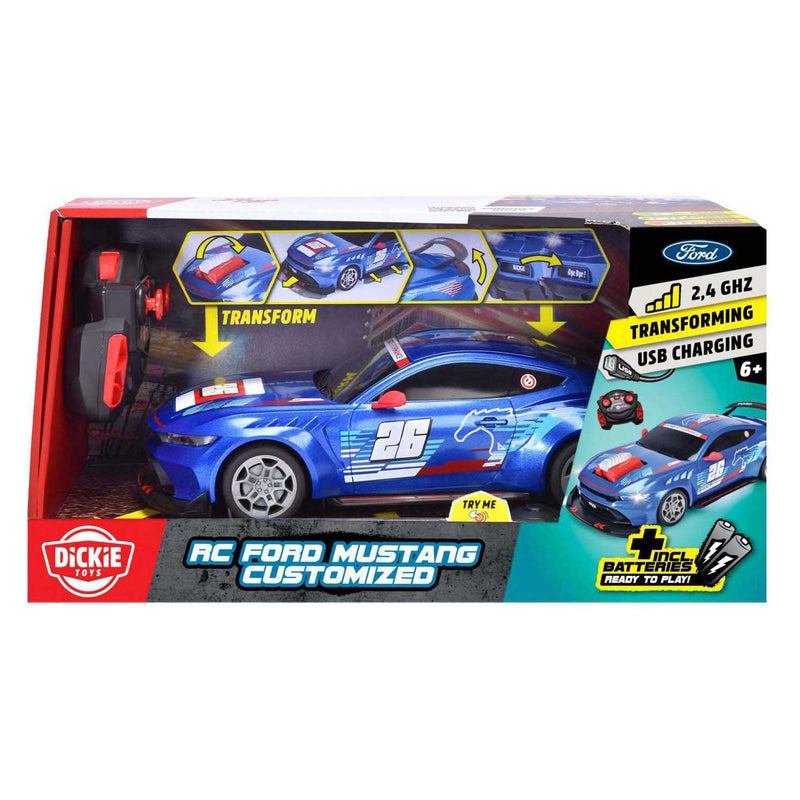 Chargez l'image dans la visionneuse de la galerie, Dickie simba toys - rc ford mustang customized, try me, rtr - 201105014
