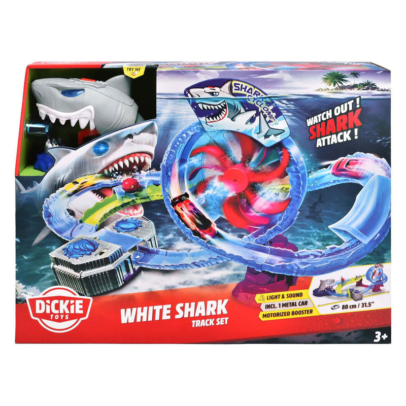 Afbeelding laden in galerijviewer, Dickie white shark track set
