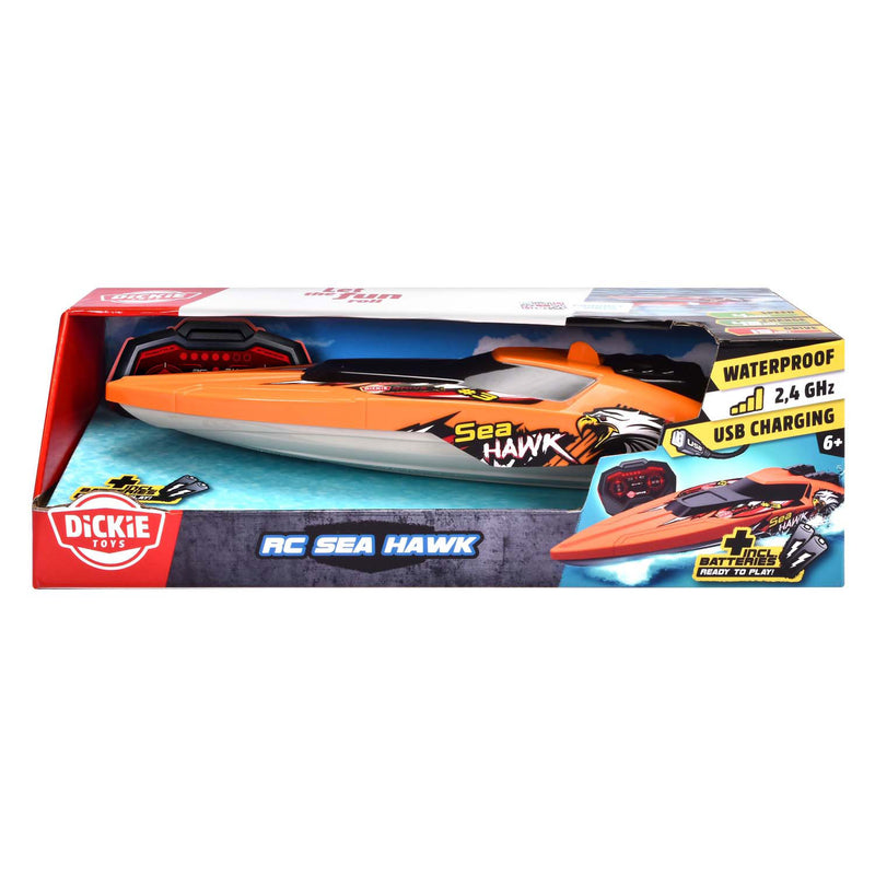 Chargez l'image dans la visionneuse de la galerie, Dickie toys - rc sea hawk - bestuurbare speedboot - afstandsbediening - vanaf 6 jaar

