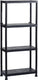 Keter stellingkast plus 60 4 - opbergrek met 4 planken - 60x30x135cm - zwart