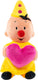 Bumba knuffel pluche met hart, 25cm