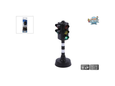 Kids globe stoplicht met voetgangerslicht en geluid 12cm
