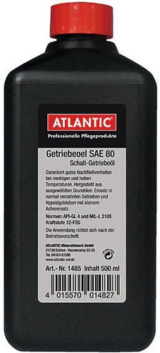 Atlantic versnellingsbak olie sae 80 gear oil sae 80 500 ml