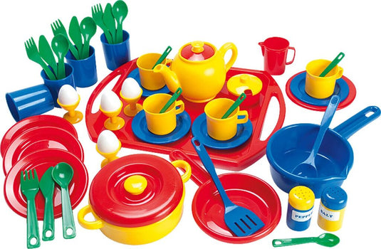 Dantoy servies- en kookset 57-delig