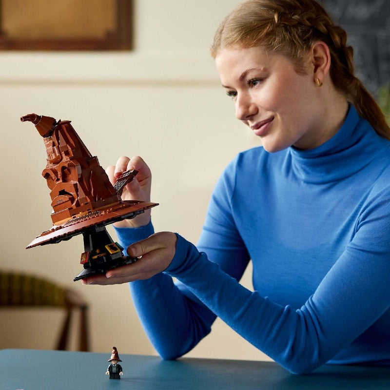 Load image into Gallery viewer, Lego harry potter 76429 pratende sorteerhoed + geluid
