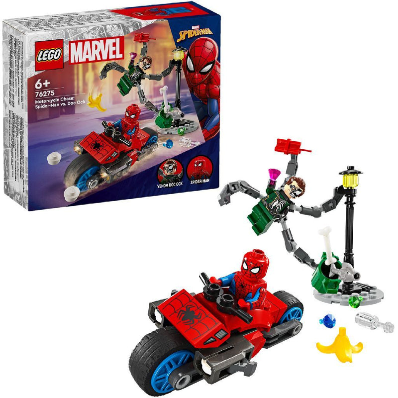 Load image into Gallery viewer, Lego LEGO Super Heroes 76275 Motorachtervolging: Spider-Man vs. Doc Ock

