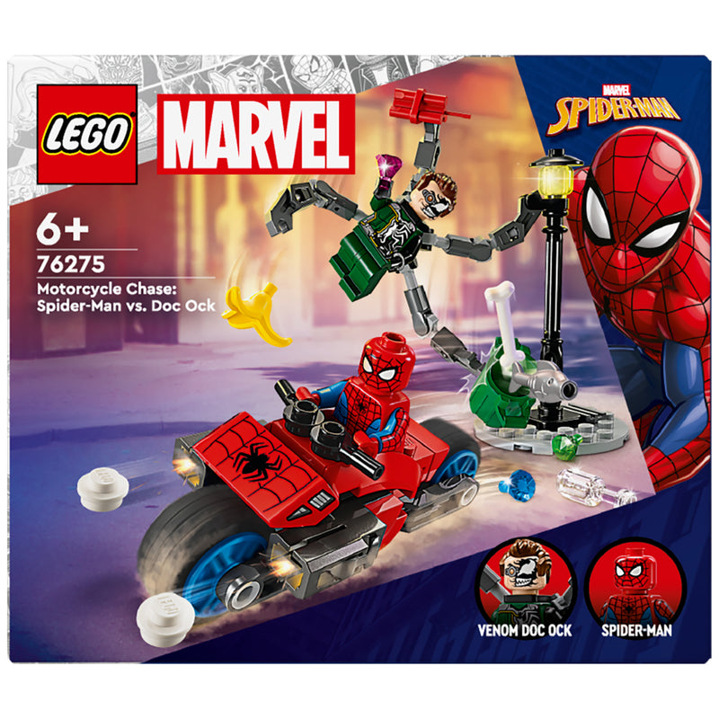 Load image into Gallery viewer, Lego LEGO Super Heroes 76275 Motorachtervolging: Spider-Man vs. Doc Ock
